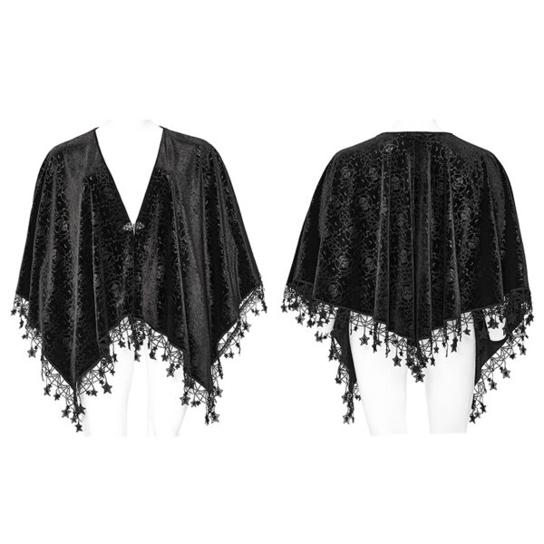 PUNK RAVE Goth Velvet Shawl