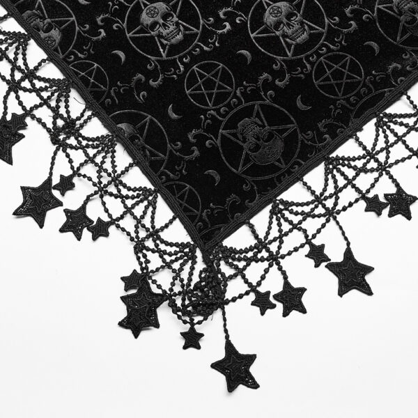 PUNK RAVE Goth Velvet Shawl - Image 7