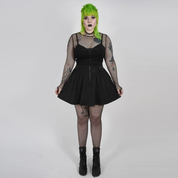 PUNK RAVE Gothic Decal Skirt - Image 4