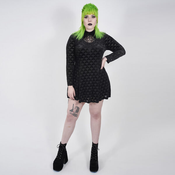 PUNK RAVE Dark Night Gothic Dress - Image 4