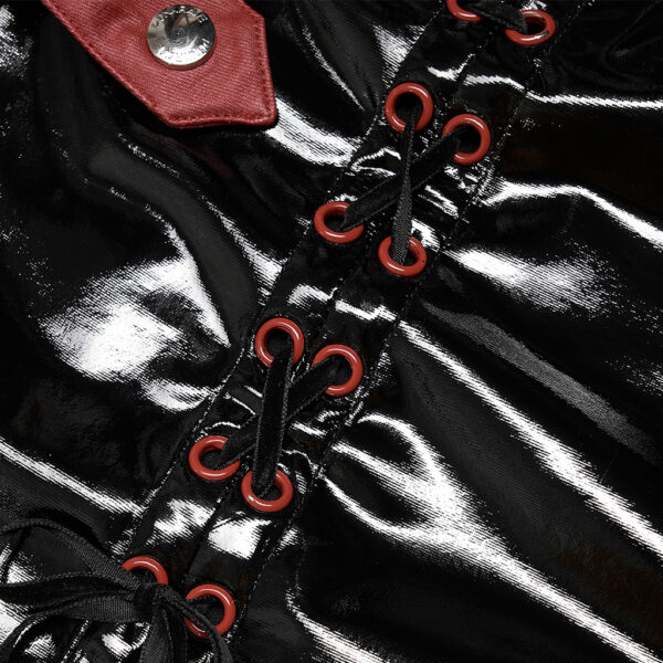 PUNK RAVE Glossy PU Punk Skirt - Image 7