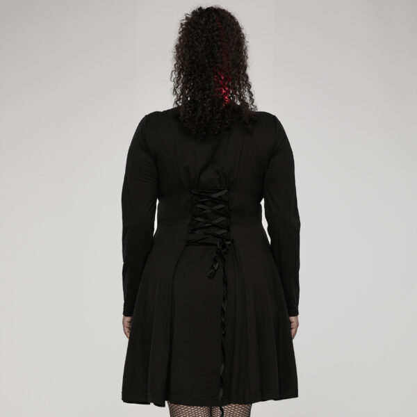 PUNK RAVE Long Sleeve Daily Goth Dress - Image 3