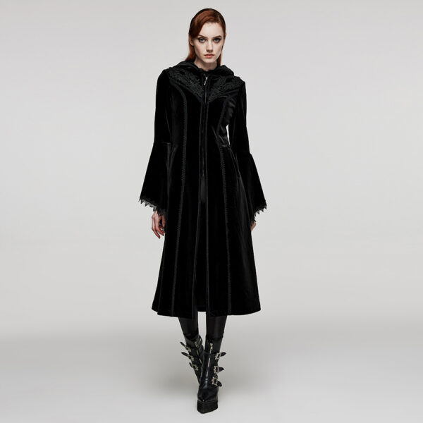 PUNK RAVE Gorgeous Velvet Goth Coat - Image 3