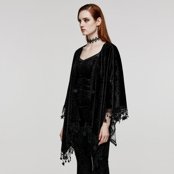 PUNK RAVE Gothic Velvet Shawl - Image 2