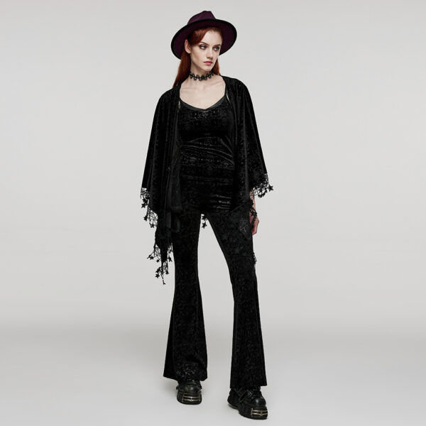 PUNK RAVE Gothic Velvet Shawl - Image 4