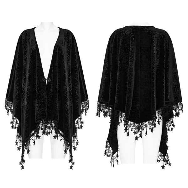 PUNK RAVE Gothic Velvet Shawl - Image 5