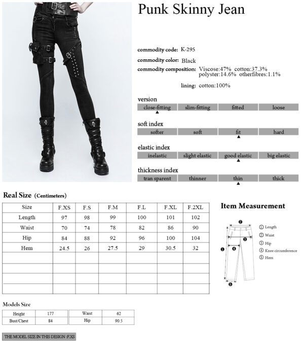 Punk Skinny Jeans - Image 10