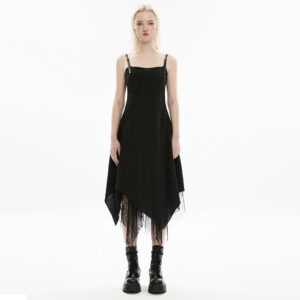 PUNK RAVE Chiffon Lace Splicing Slip Dress