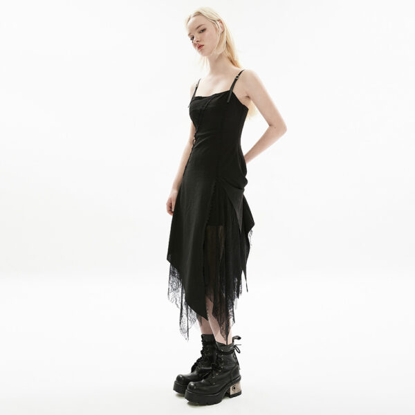 PUNK RAVE Chiffon Lace Splicing Slip Dress - Image 3