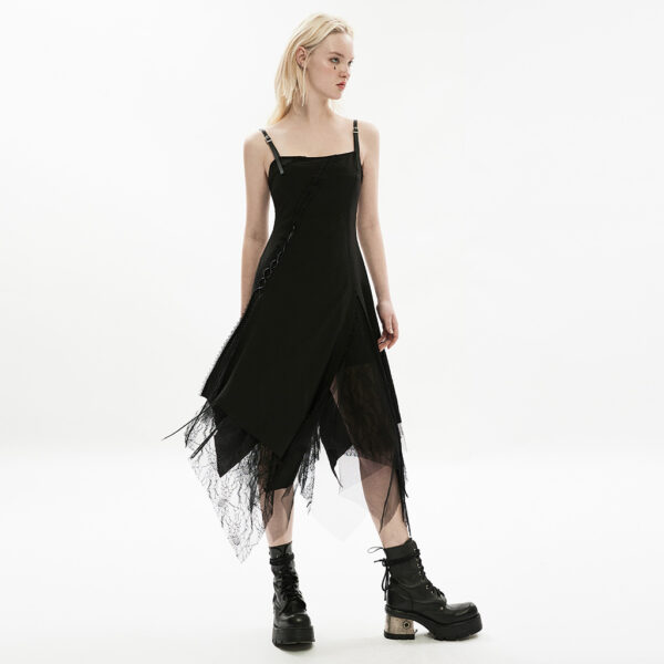 PUNK RAVE Chiffon Lace Splicing Slip Dress - Image 2