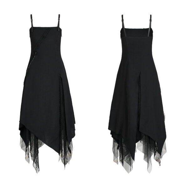 PUNK RAVE Chiffon Lace Splicing Slip Dress - Image 5