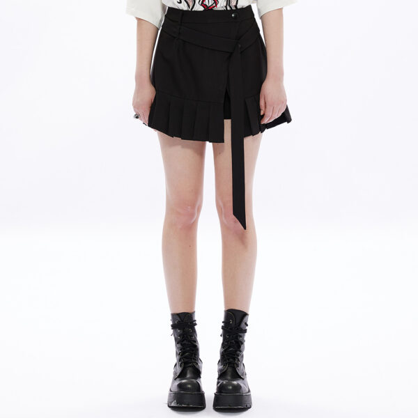 PUNK RAVE Pleated Skirt-Pant