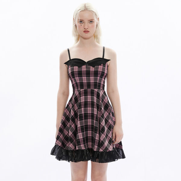 PUNK RAVE Bat Cross A Line Slip Dress