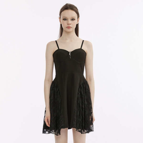 PUNK RAVE Slip Splicing Gauze Party Dress