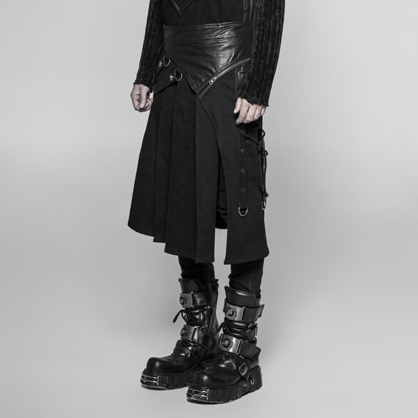 PUNK RAVE Pleated Half Skirt - Image 2