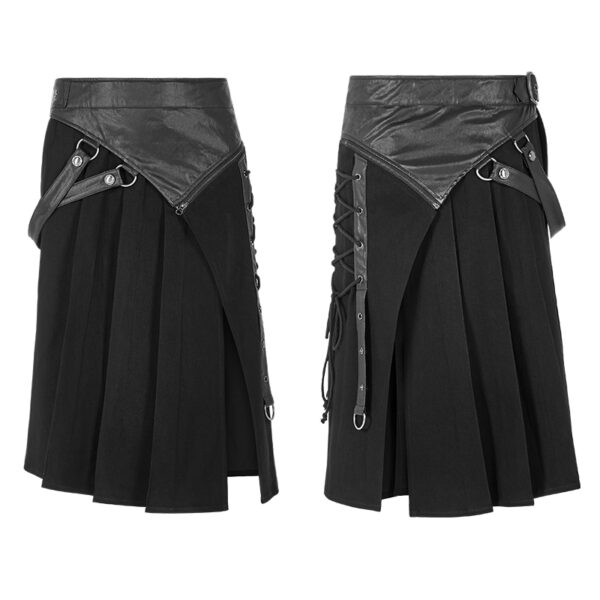 PUNK RAVE Pleated Half Skirt - Image 5