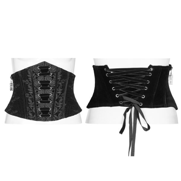 PUNK RAVE Gothic Velvet Corset