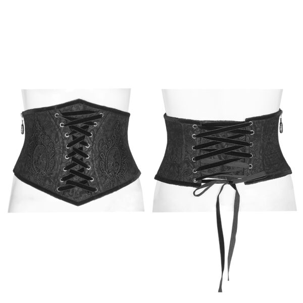 PUNK RAVE Gothic Embroidered Corset - Image 4