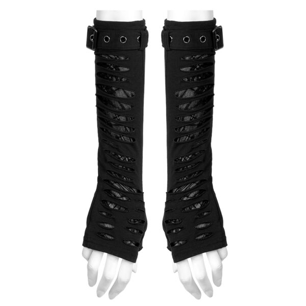 PUNK RAVE Goth Cut Gloves - Image 6