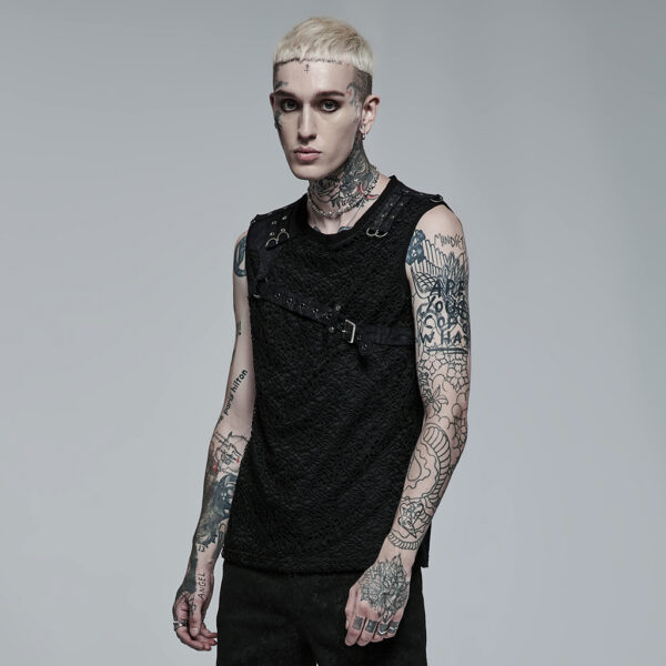 Punk Mesh Tank Top - Image 2