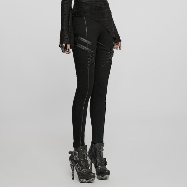 Punk Rave Tight Fit Fashion Jeans - Image 2