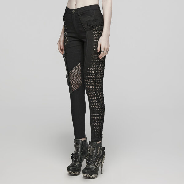 Punk Rave Recombined Asymmetric Pants - Image 2