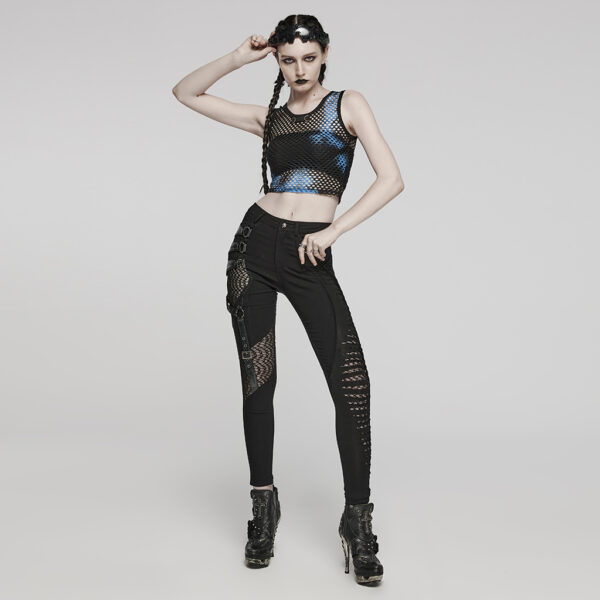 Punk Rave Recombined Asymmetric Pants - Image 4