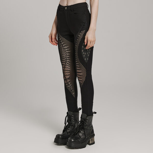 Punk Rave Irregular Decoration Trousers - Image 2