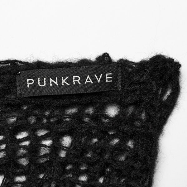 PUNK RAVE Decayed Pullover Sweater - Black - Image 8