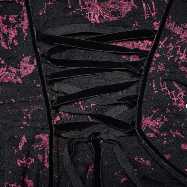 Goth Printed Dress - Image 6