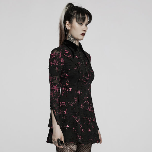 Goth Printed Dress - Image 2