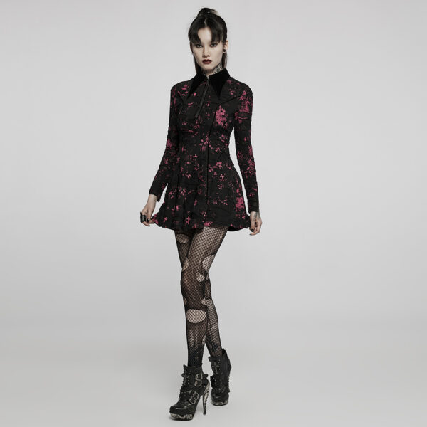 Goth Printed Dress - Image 4