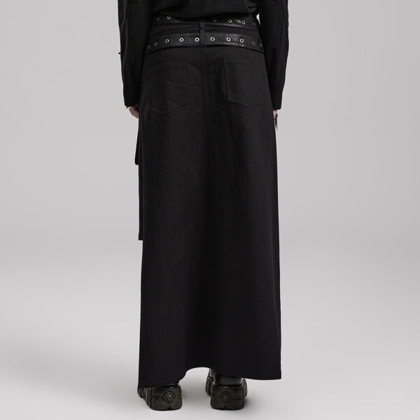 PUNK RAVE Detachable Loops Asymmetrical Long Kilt - Image 3