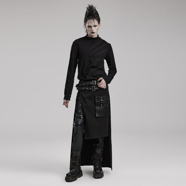 PUNK RAVE Detachable Loops Asymmetrical Long Kilt - Image 4