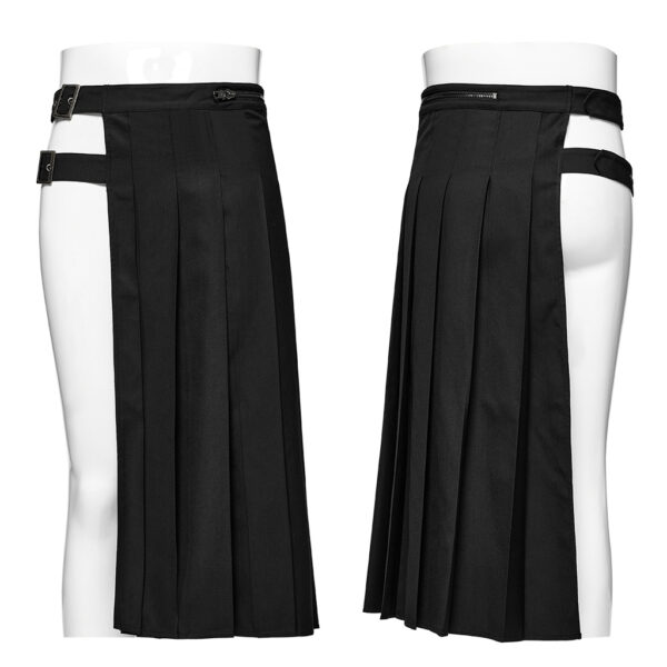 Punk Rave Adjustable Waist Punk Asymmetrical Skirt - Image 5