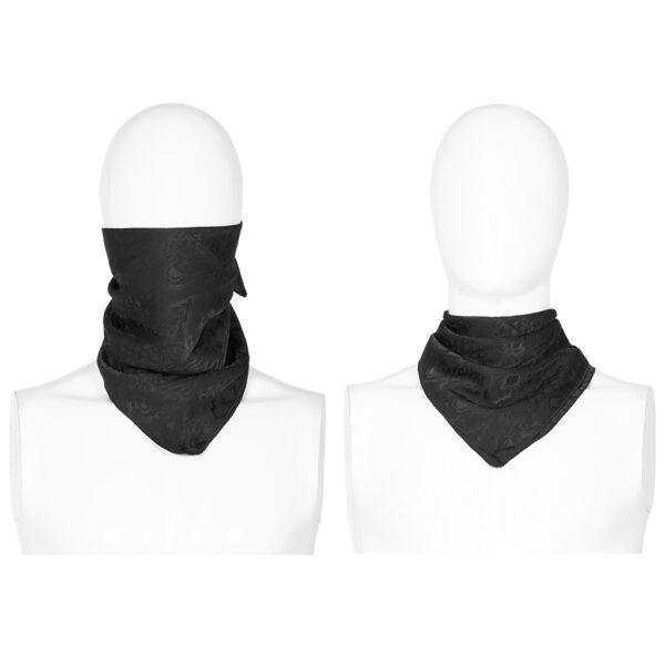 PUNK RAVE Triangular Black Scarf Veil - Image 5