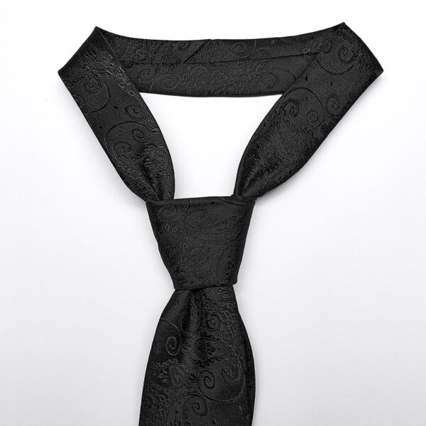 PUNK RAVE Goth Jacquard Cross Print Tie - Image 9