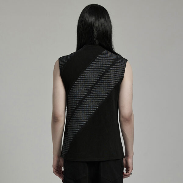 Punk Rave Zipper Knitted Tank Top - Image 3