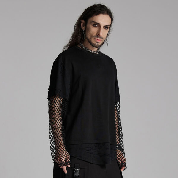 PUNK RAVE Streetwear Style Loose Fit Punk T-Shirt - Image 2