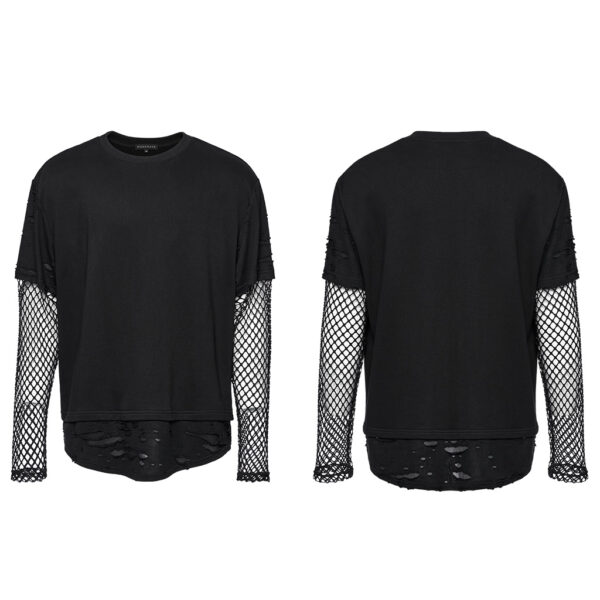 PUNK RAVE Streetwear Style Loose Fit Punk T-Shirt - Image 5