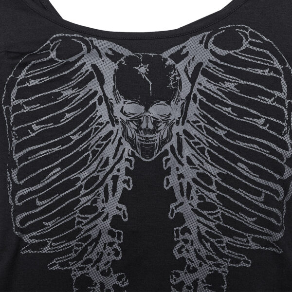 PUNK RAVE Backbone Chain Punk Long Sleeve T-Shirt - Image 9