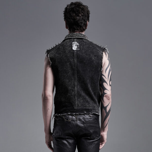 PUNK Decadent Denim Vest - Image 3