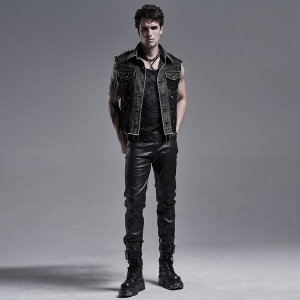 PUNK Decadent Denim Vest - Image 4