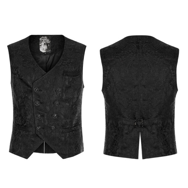 Exquisite 3D Pattern Jacquard Waistcoat