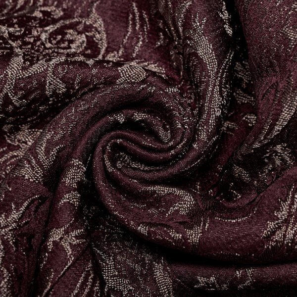 Exquisite 3D Pattern Jacquard Waistcoat - Burgundy - Image 8