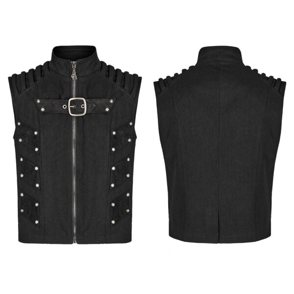 Punk Zipper Waistcoat - Image 5