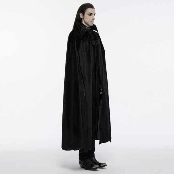 PUNK RAVE Dark Fur Cloak - Image 3