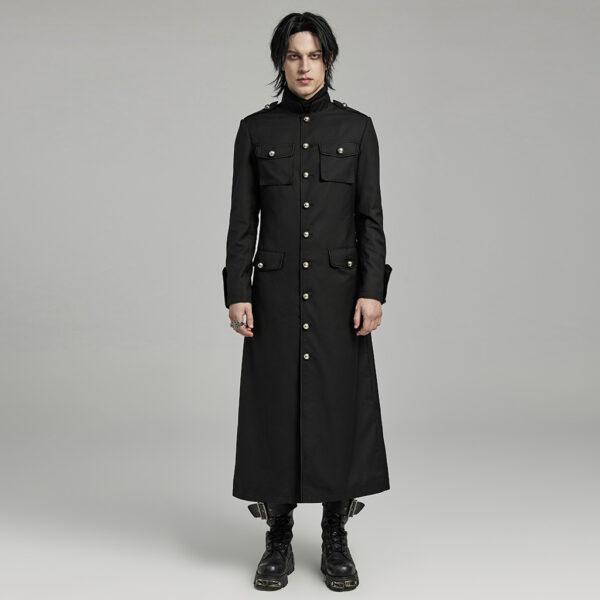 PUNK RAVE Military Design Long Coat