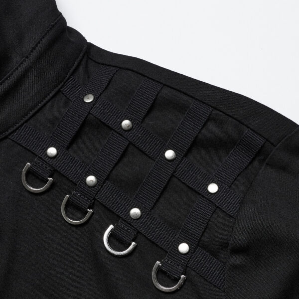 PUNK RAVE Woven Studs Punk Shirt - Image 9