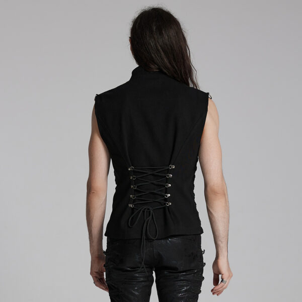 PUNK RAVE Half Cut Punk Waistcoat - Image 4